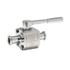 Ball valve Series: M3HP Type: 8845 Stainless steel/TFM 1600/FPM (FKM) True bore Handle PN63 Tri-clamp 50.5mmx1.5mm DN25